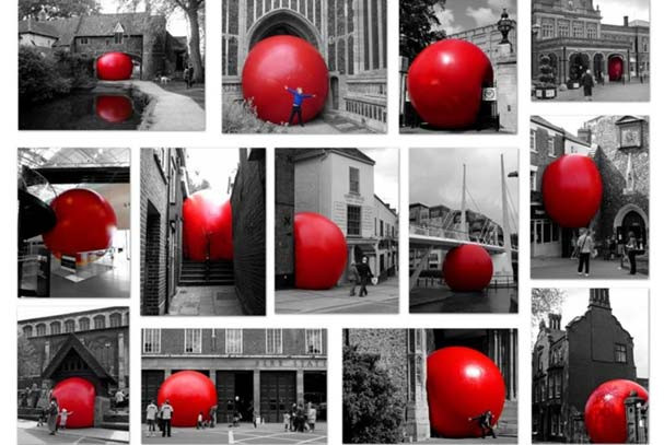 Urban Art (phần 1): Thuật phóng đại và Quả Bóng Đỏ